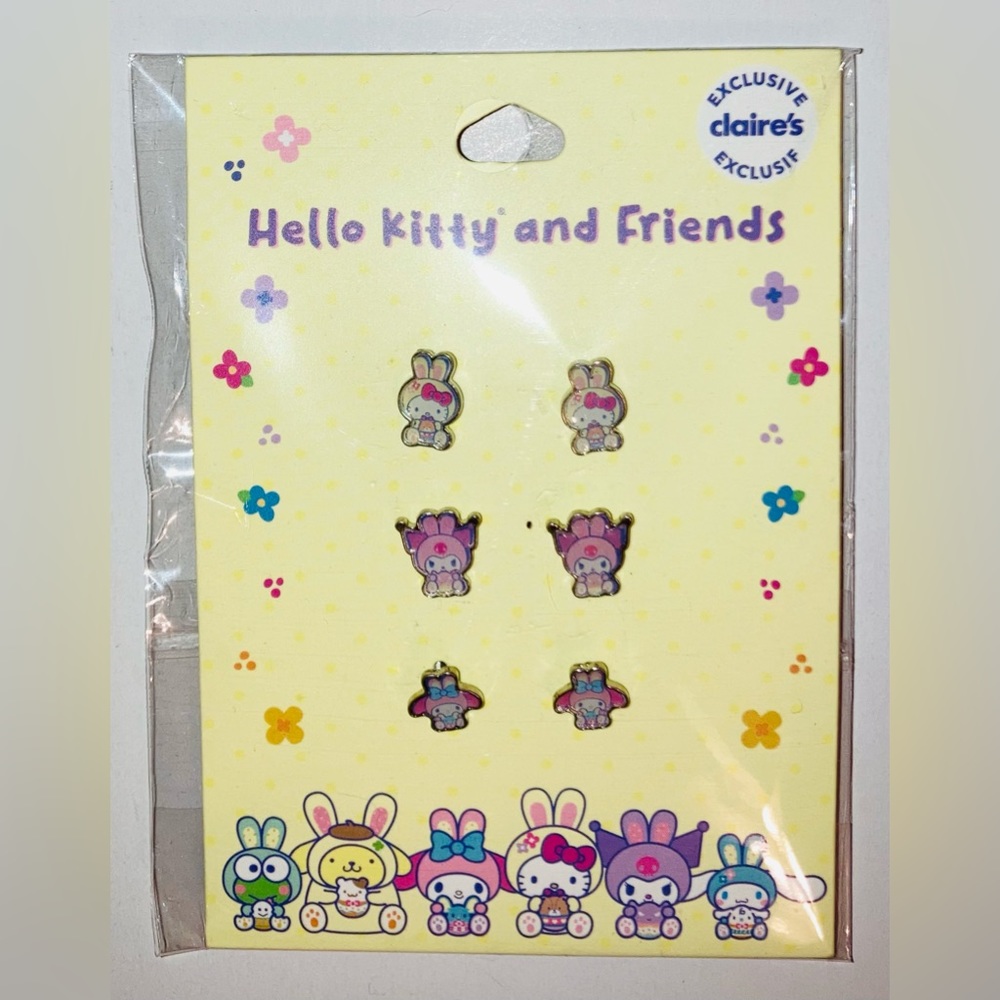 Hello Kitty & Friends Easter Earrings Set - NEW!